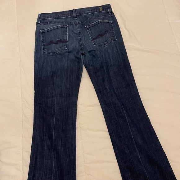 7 For All Mankind "High Waist Bootcut" (mid rise) Size 30 Great Condition! - Picture 5 of 13
